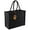 Black/Black, variant on Westford Mill Classic Jute Shopper Bag