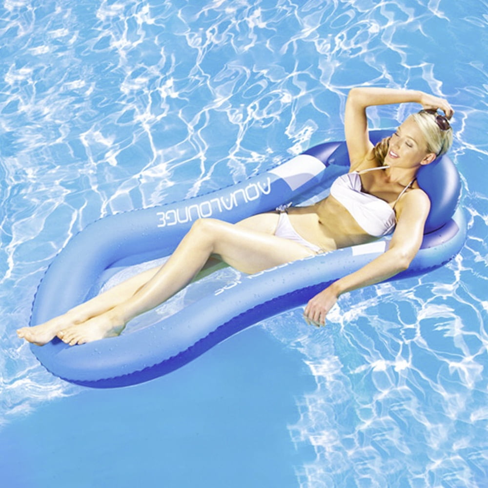 Details about   Swimming Pool Inflatable Floating Water Lounge Chair Bed Hammock Float Rafts 