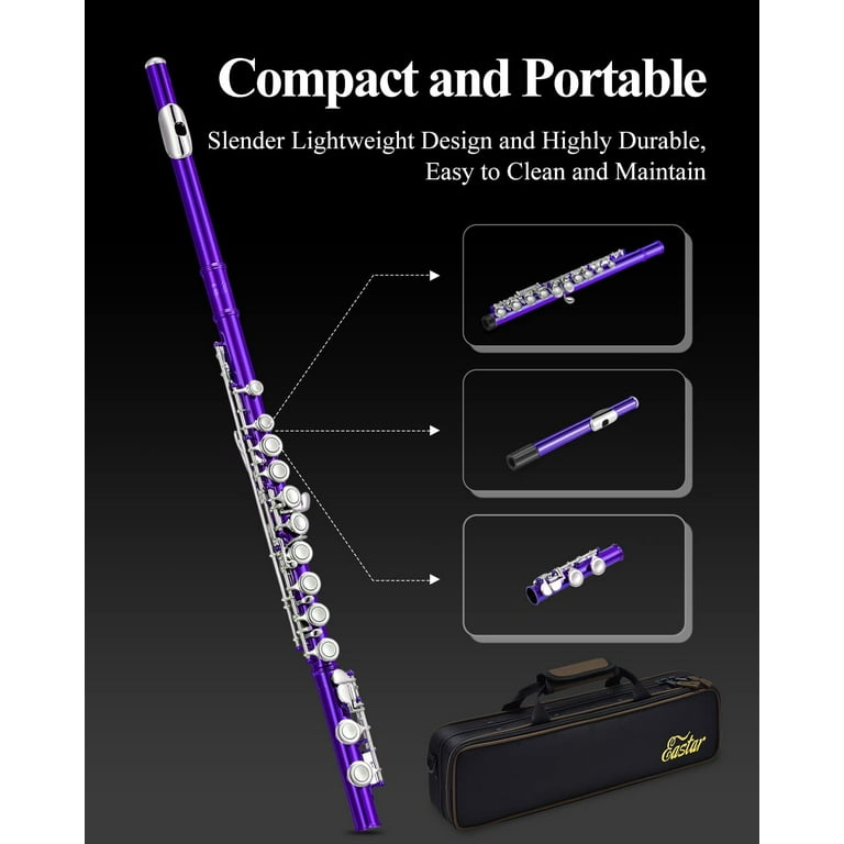 Amazon.com: Eastar C Flutes Closed Hole 16 Keys Flute for