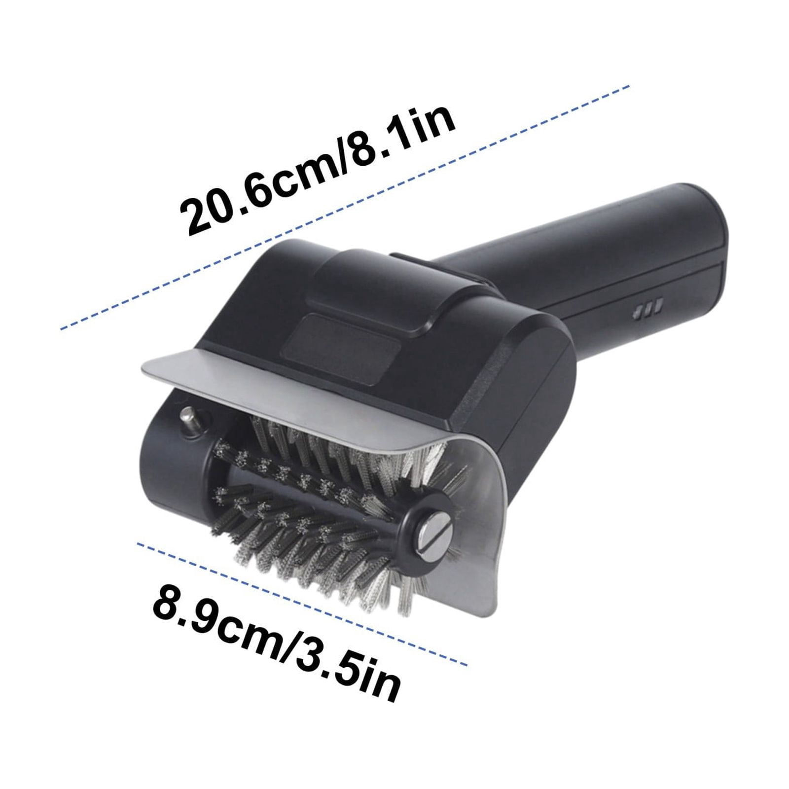 Cordless Electric Grill Brush With A Screwdriver Rechargeable Grill Cleaner With Gloves Cleaning Brush With Data Cable For Outdoor Barbecue(Black-10X20)