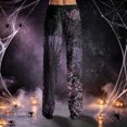 thumbnail image 4 of QWKLEAJ Halloween Pajama Pants Men Spooky Sleepwear Lounge Pants Horror Themed Fleece Trousers Pumpkin Ghost Print Loungewear Mens Sleep Bottoms Funny Halloween Night Pants, 4 of 6