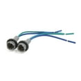 thumbnail image 1 of 2Uds 1157 Base Toma de Bombilla Lámpara Luz de Stop Freno Intermitente Conector Precableado 2 Cables 12V, 1 of 2