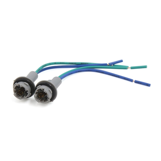 2Uds 1157 Base Toma de Bombilla Lámpara Luz de Stop Freno Intermitente Conector Precableado 2 Cables 12V