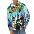 thumbnail image 2 of Ninjago Men'S Hoodie With Color Drawstrings Sweatshirt Hooded Pullover Print Winter Coat Jacket X-Large, 2 of 9