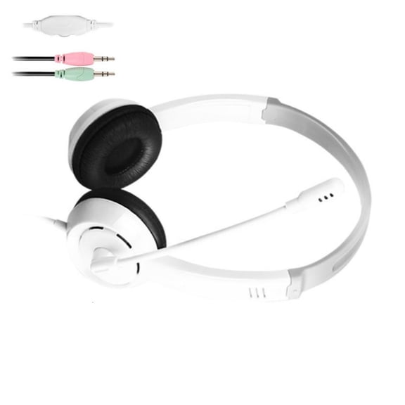 Sound Over Ear Headphone Wire Headsets with Reductions and Inlines Volumes Control Earphone for Home by LUVNIM