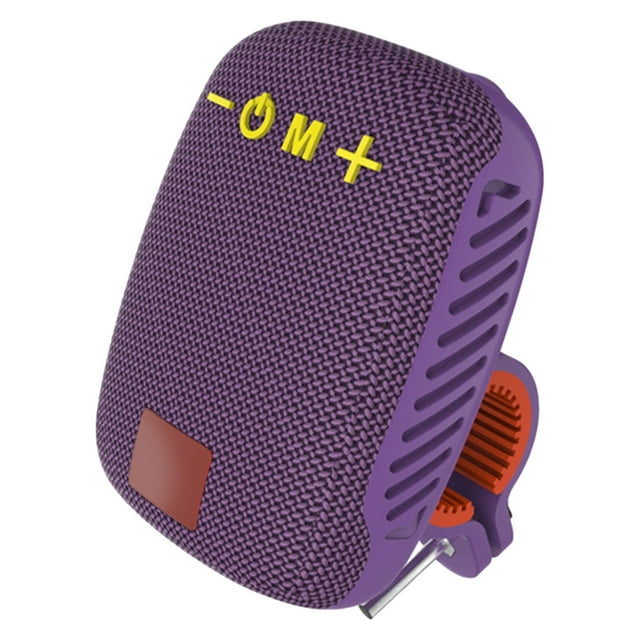 Haut-parleur Portable, Haut-Parleur BT Portable pour Vélo, Haut-Parleur Extérieur Étanche IPX5, Radio FM Rechargeable USB, pour Camping, Voyage, Randonnée