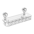 thumbnail image 4 of Estante de ducha con ventosa extraíble, estante para especias de cocina, estante de ducha portátil desmontable para inodoros, vestidores y duchas Claro, 4 of 8