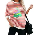 thumbnail image 5 of Fall Saving Talove Long Sleeve Shirts for Women Graphic Printed Sweatshirt Fall Fashion Must Haves Round Neck Tops Womens Tops Dressy Casual Cotton Christmas Shirts, 5 of 5