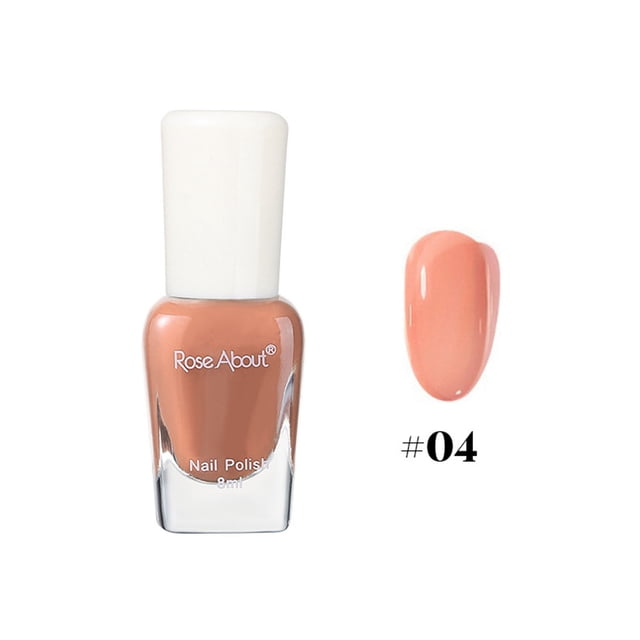 Pisexur Belleza Maquillaje Esmalte de uñas a base de agua, desgarrable, para hornear, sin olor, brillante, con lentejuelas, para realzar las uñas (8 ml)para mujeres y hombres