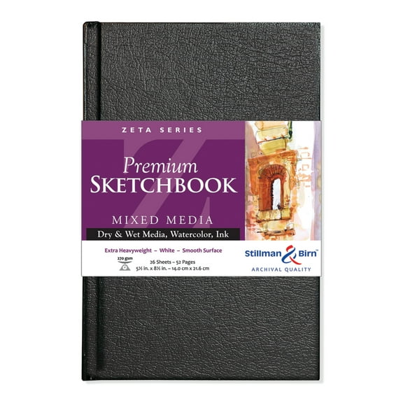 Stillman & Birn Zeta Series Premium Hard-Cover Sketchbook, 5.5" x 8.5"