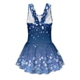thumbnail image 5 of Tutolipy Blue Ditsy Floral Pattern Wide Straps Girls One Piece Swimsuit, Quick Dry Built in Shorts Sleeveless Bathing Suit for Beach Summer Size 10-11 Years, 5 of 8