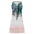 thumbnail image 4 of Enjoytime Summer Dresses for Women 2026 Floral Printed V-Neck Sleeveless Mini Dress Casual Elegant Wedding Guest Dress, 4 of 6