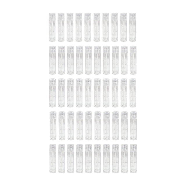 50 tubos de bálsamo labial, mini envases para bálsamo labial casero. claro