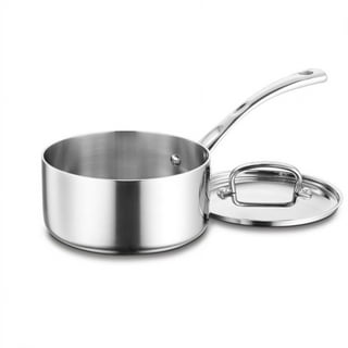 Cuisinart 719-16 1.5-Quart Chef's-Classic-Stainless-Cookware-Collection,  Saucepan w/Cover & 719-14 1-Quart