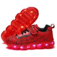 thumbnail image 1 of Toddler LED Flashing Light Up Shoes Boys Girls Lightweight Mesh Breathable Sneakers, 1 of 3