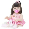 thumbnail image 1 of Muñeca de simulación de 53 cm muñeca reborn que puede beber agua y orinar muñeca de vinilo juguetes para niños cabestrillo de pelo japonés en polvo ANGGREK  Otros, 1 of 8