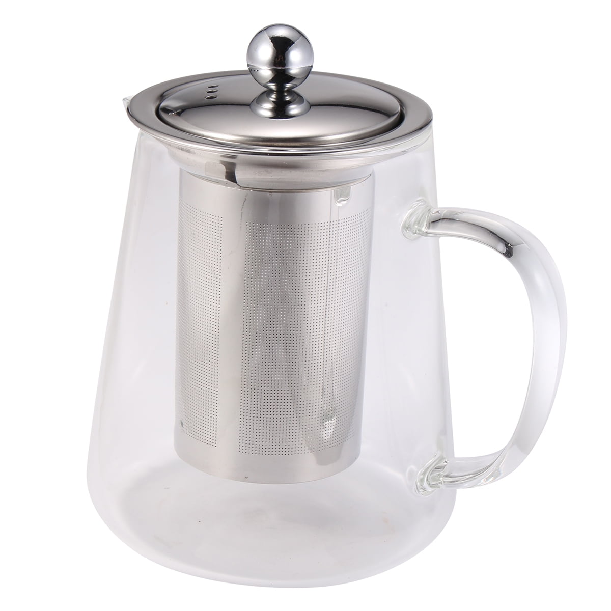 750/950ml Clear Glass Teapot Stainless Infuser & Lid Steeping Tea