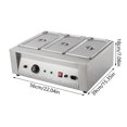 thumbnail image 2 of Miumaeov 300W Electric Commercial Chocolate Tempering Machine 3 Pot Chocolate Melter Food Warmer Stainless Steel, 2 of 15