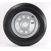 Trailer Tire On Rim St5 75r15 5 75 15 Lrc 5 Bolt Hole Modular Wheel Silver Walmart Com Walmart Com