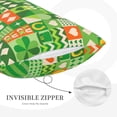 thumbnail image 5 of Daiia St Patrick's Day6 Bedding Waterproof Pillow Protector Zippered Queen – Bed Bug Proof Pillow Encasement-16"x24", 5 of 9
