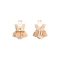 thumbnail image 2 of Caoirhny Newborn Girl Outfit, Fly Sleeve Flower Romper Dress with Bow Hairband Summer Clothes, 2 of 9