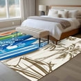 thumbnail image 4 of Beach Surfboard Area Rugs 6'x9', Washable Small Throw Rugs for Kitchen Dining room, Summer Sea Surfing Tropical Botanical Tree Indoor Outdoor Rug Non-Slip Low Pile Carpet Runner Reversible Floor Mats, 4 of 8