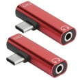 thumbnail image 4 of Lishi 2-in-1 Type-C to 3.5mm Audio Cable and Charger Adapter (2pcs, Rouge), 4 of 18