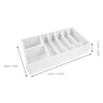 thumbnail image 2 of CTIRCHIU Multifunctional White Money Organizer Tray for Cash and Bills with Sturdy PVC Construction, 2 of 8