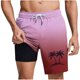 thumbnail image 1 of Pantalones Cortos Casuales para Hombre Imprimir con Bolsillos Pantalones de Playa de Cintura Elástica, Pantalones Cortos de Cintura Elástica para Hombre, 1 of 5