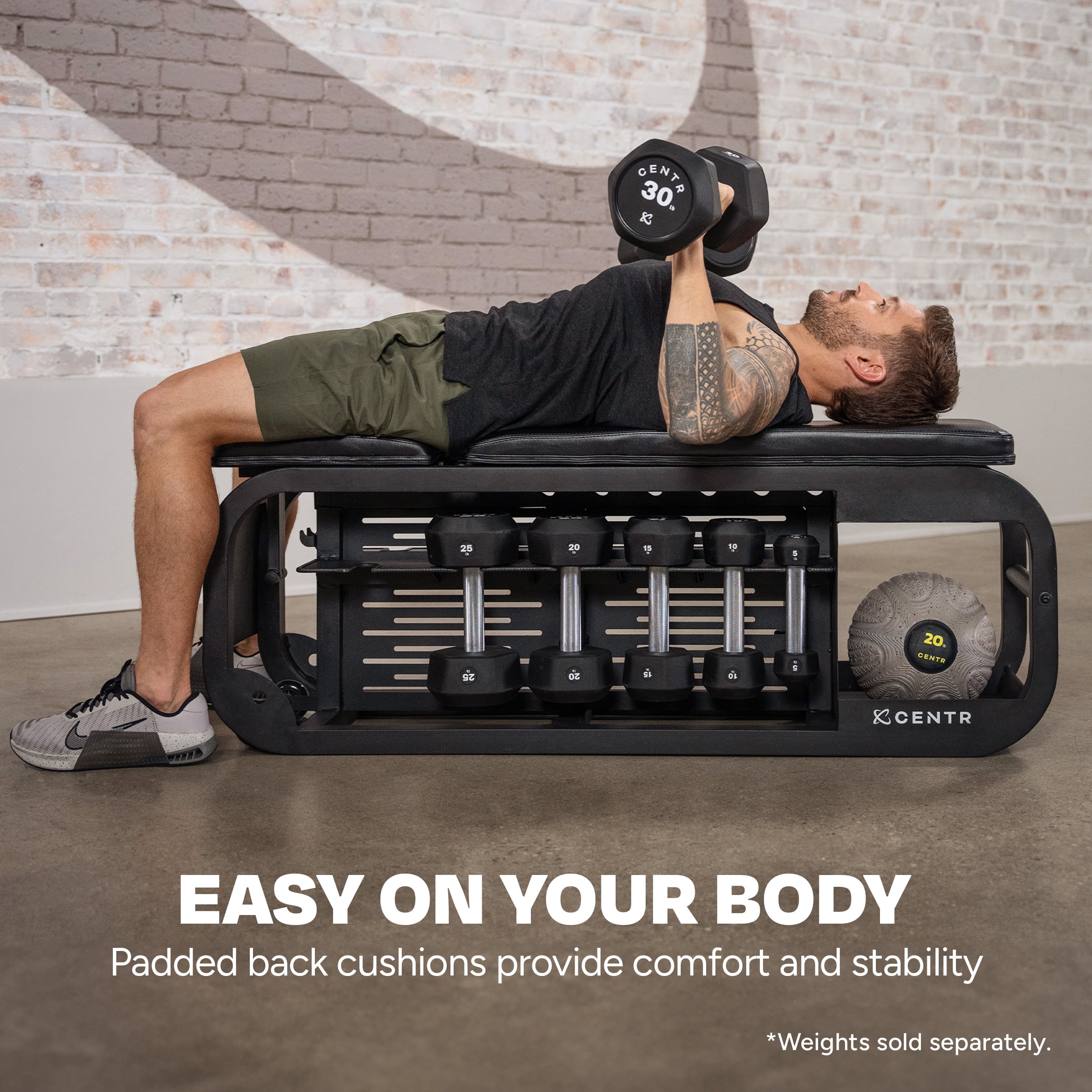 Centr By Chris Hemsworth Fusion Bench with 3 Month Center Digital Subscription
