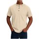 thumbnail image 4 of Ceisia Men's Slim Fit Short Sleeve Cotton Polo Shirt Multi-Color Ribbed Stand Collar Spring Summer Shirt Gift, 4 of 9