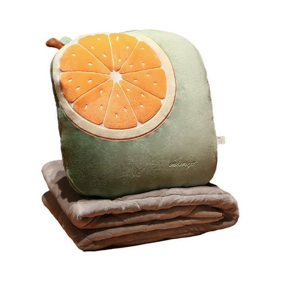 Qholemyo 2 In 1 Travel Throw Pillow Blanket Set Compact Decorative Pillow For Airplane Car Camping Office