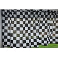 thumbnail image 3 of Cotton Window Valance Checkered Print 58" Wide Racecar 1 Inch Checkerboard Black and White, 3 of 3