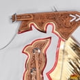 thumbnail image 3 of Hilason Handmade Genuine Leather Chaps Adult Handtooled Rodeo Bull Riding, 3 of 6