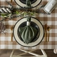 thumbnail image 4 of Buffalo Check Classic Farmhouse Tablecloth 60x104 Inch, Stone, Waterproof, Stain Resistant, Perfect for Kitchen, Dining, and Outdoor Gatherings, Timeless Design, 4 of 6