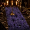 thumbnail image 6 of WWC Halloween Table Runner, 36x13 inch Thick Nylon Table Flag with Ghost Pumpkin Print, Halloween Decor for Dining Table Party, 6 of 7