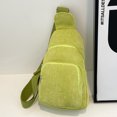 thumbnail image 2 of Bolso hombro Informal JShteea de pana Color Sólido para Mujer verde, 2 of 8