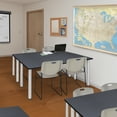 thumbnail image 2 of Regency Kee 72" x 24" Training Table, Grey/Chrome and 2 Zeng Stack Chairs, Multiple Colors, 2 of 7