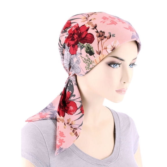 Chemo Fashion Scarf Pink Floral Blossom