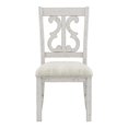 thumbnail image 2 of Furniture of America Muschamp Wood Dining Chair in Antique White (Set of 2), 2 of 7