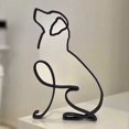 thumbnail image 1 of Escultura artística minimalista de perro Golden Retriever en oferta en Huayishang. Oferta de artículos de decoración de escritorio. Escultura artística minimalista de perro., 1 of 7