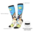 thumbnail image 4 of Masiiu Bluey Print Adult Crew socks, Comfortable Novelty Colorful Patterned, Breathable, Stylish Colorblock for Men Women, 4 of 6