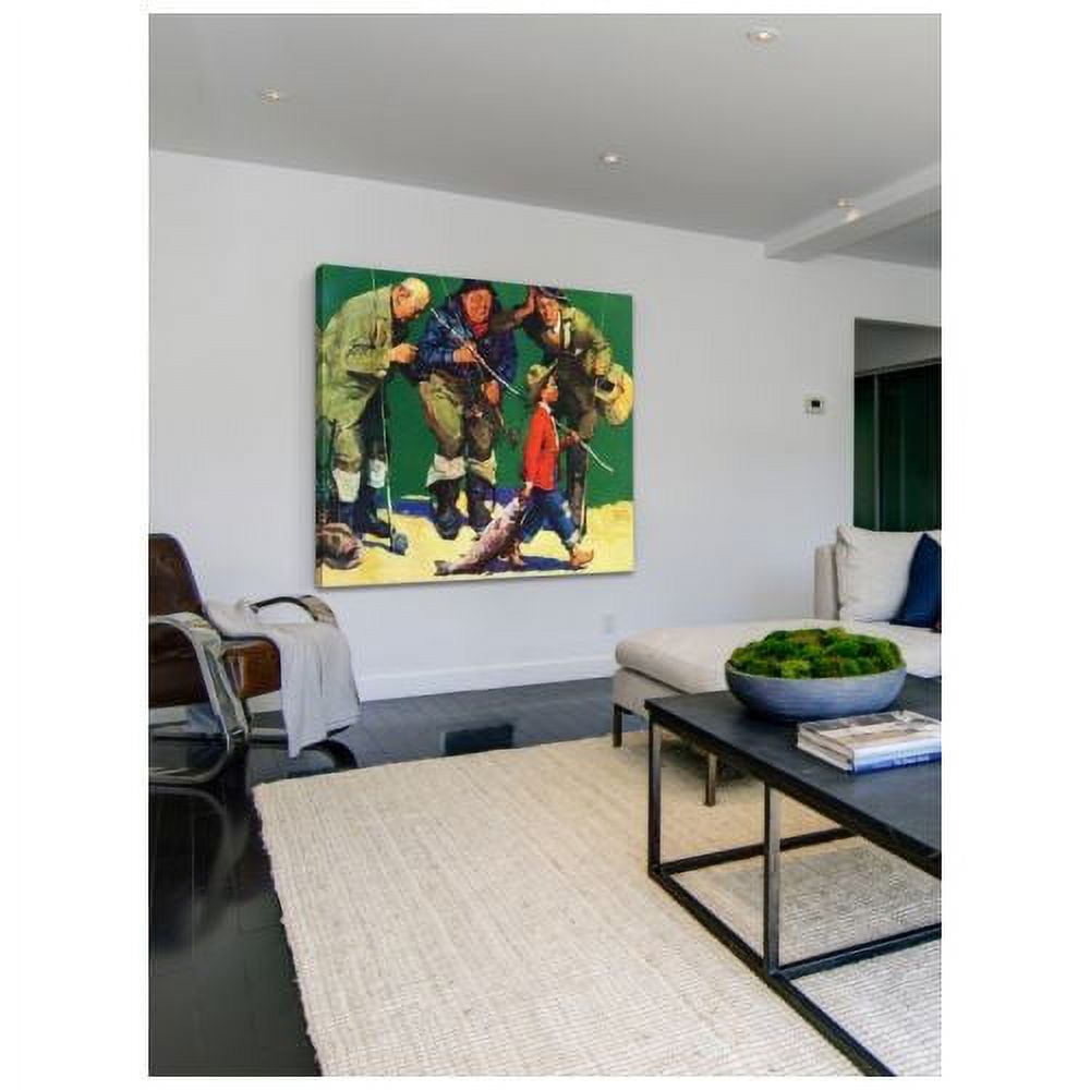 "The Best Fisherman" Painting Print on Wrapped Canvas