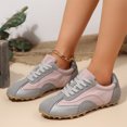 thumbnail image 2 of Willtoo Women's Retro Sneakers Round Toe Lace-Up Low-Top Casual Shoes Faux Suede Non Slip Sole Fashion Walking Tennis Shoes, 2 of 6