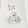 thumbnail image 4 of UngA Baby Boy Fall Outfits Newborn Boys Clothes Long Sleeve Crewneck Romper Sweatshirt Bodysuit Infant Winter Spring Onesie（Beige,3-6 Months）, 4 of 4
