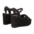 thumbnail image 3 of Sandalia De Plataforma Petra Con Yute Natural Negro Con Látigo Ajustable Para Mujer, 3 of 5