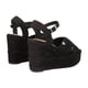 thumbnail image 3 of Sandalia De Plataforma Petra Con Yute Natural Negro Con Látigo Ajustable Para Mujer, 3 of 5