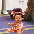 thumbnail image 3 of Muñeca de bebé Hugo 8 pulgadas de Juguete Muñeca de moda Muñeca de Juguete de bebé Reborn para Niña naranja, 3 of 10