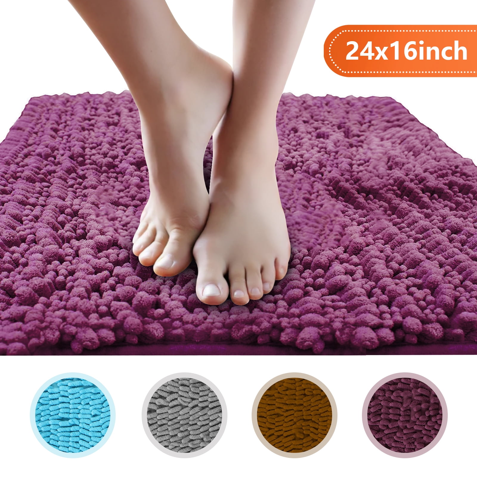 shaggy bath mat