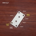 thumbnail image 1 of Miangastore Flat Corner Fasteners Stainless Steel 10Pcs 3.14X1.57X0.07In, 1 of 8